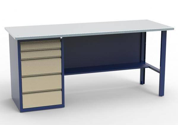 Верстак СВ-1Т.05.00.19 (1840х690х850 мм) стол для слесаря однотумбовый