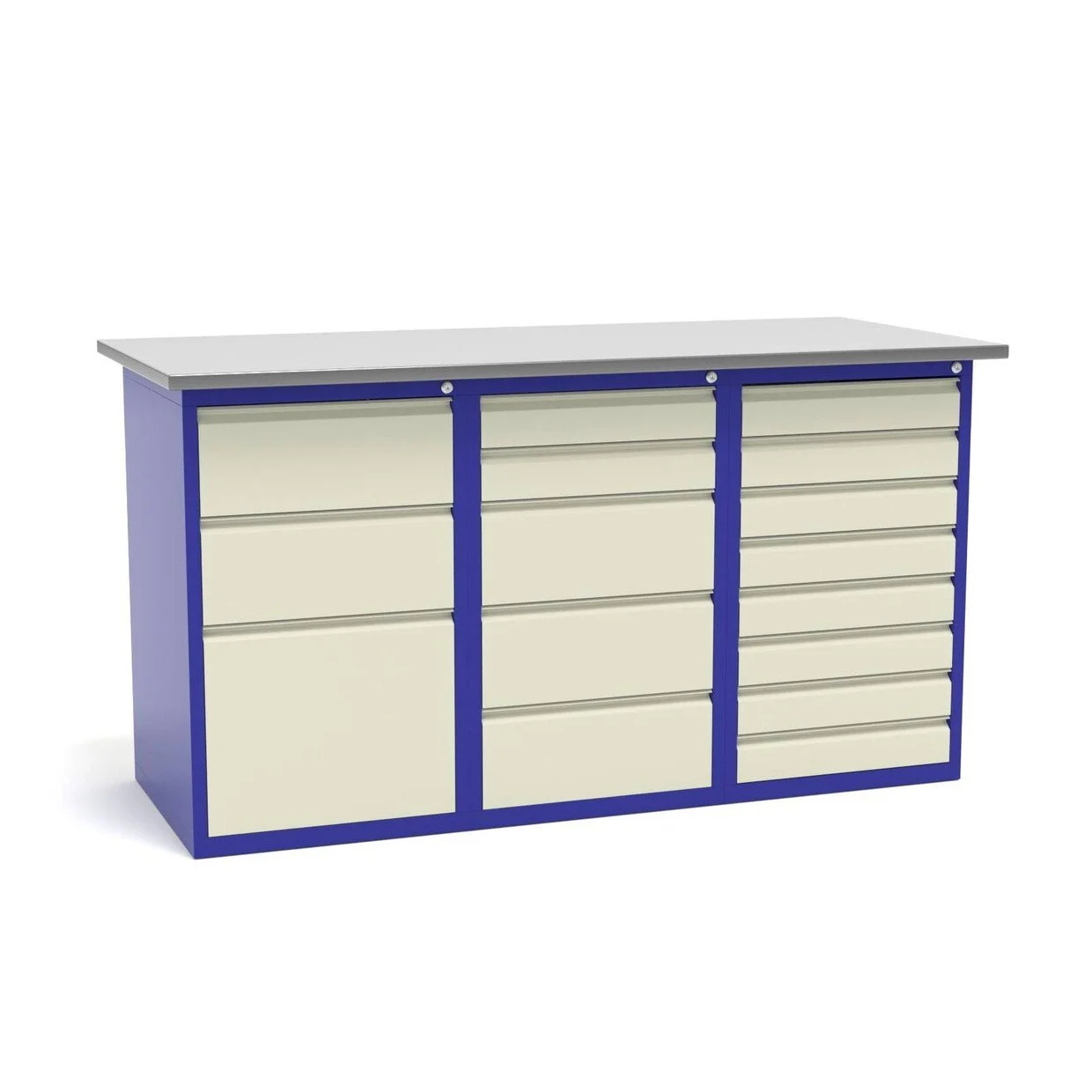 Верстак слесарный трехтумбовый СВ-3Т.03.05.08.16