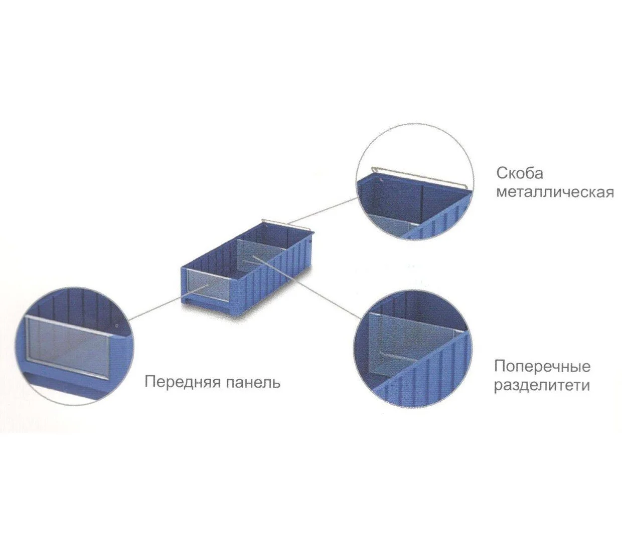 Контейнер для полок на стеллаж SK 6109