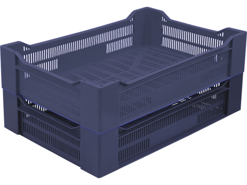 Ящик перфорированный 119 600x400x135 мм Полиэтилен низкого давления (HDPE) 32.4 л Синий