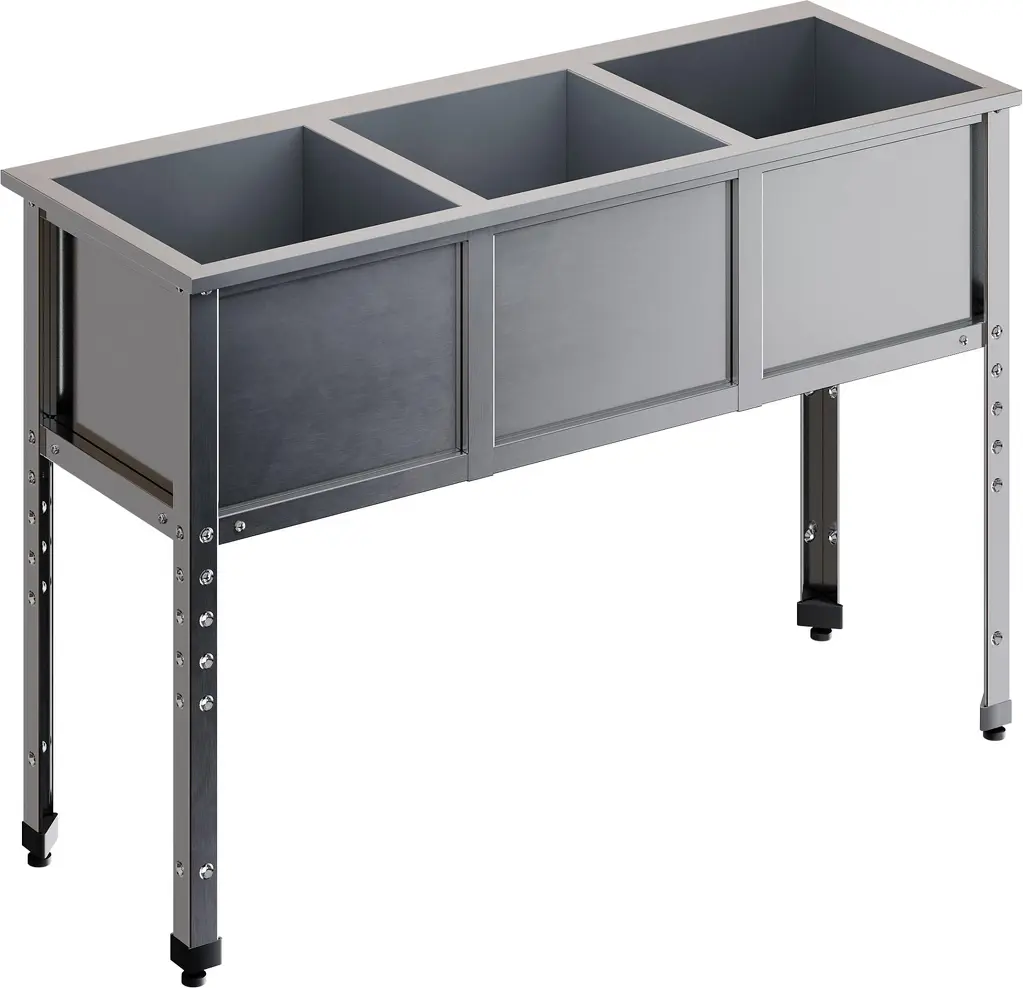 Ванна моечная треххсекционная RESTOINOX ВМС-3/7-ЭЦ