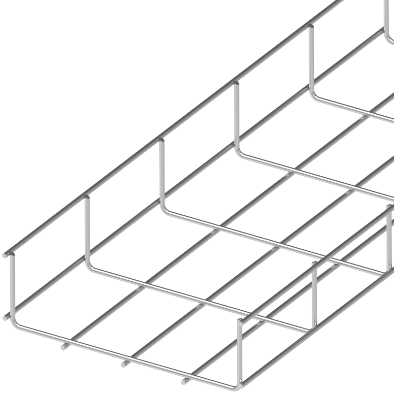 Лоток проволочный усиленный 30х500х3000 мм, диаметр 4,8 мм (ОЕМ), из коррозионностойкой стали