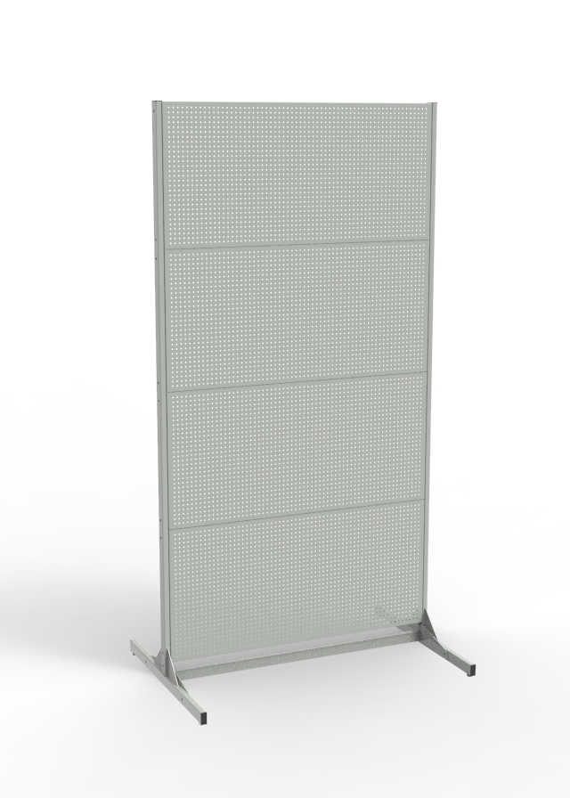 Фото - стенд перфорированный 4 экрана стационарный с перемычкой сп-4